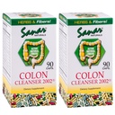 Sanar Naturals Colon Cleanser, 90 Capsules (2 Pack) - Dietary Fiber, Herbal and Probiotics Blend, Digestive Support, Colon Cleanse Supplement for Women & Men