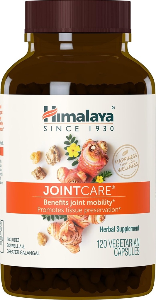 Himalaya JointCare koos Boswellia, ühine täiendus meestele ja naistele, 1200 mg, 120 kapslit, 1 kuu pakkumine