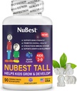 NuBest Tall Kids - Toddlers Vitaminas e Kids Vitamins for Age 2 to 9 - soporte Bone Strength, saúde xeral e inmunidade - Animal Shapes - 90 Chewable Berry Tablets | 6 Weeks Supply