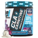 BPI Sports CLA+Carnitine – CLA L Carnitine & Linoleic Acid – L Carnitine Supplement for Weight Loss, Metabolism & Lean Muscle – Caffeine Free – Grape – 50 Servings – 12.34 oz