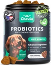 Probiotikas suņiem Gut Veselība, Gremošanas, Immunitāte, Rauga līdzsvars, Niezoša āda, Alerģijas atbalsts - Dog Probiotic Chews ar Gremošanas enzīmiem Gut Flora Soft Ārstējas ar ķirbju un rauga pulveri