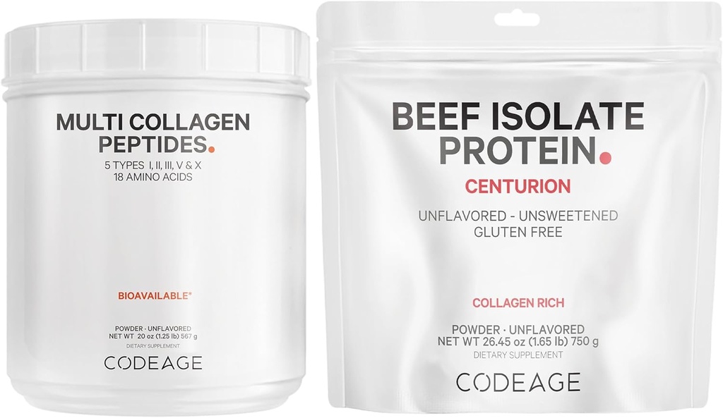 Ultimate Muscle & Recovery Pack: Collageen Peptides Powder and Beef Protein