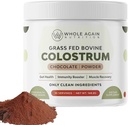 Organic Grass Fed Bovine Colostrum for People - New Zealand Sourced - Immunglobulin (IgG kiegészítés) - 30 Servings, csokoládé