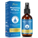 Pure Magnesium Oil Spray,Magnesium Spray,Magnesium Oil for Feet, Magnesium Glass Bottle,2 fl oz/60ml, Easy to Absorb and Use