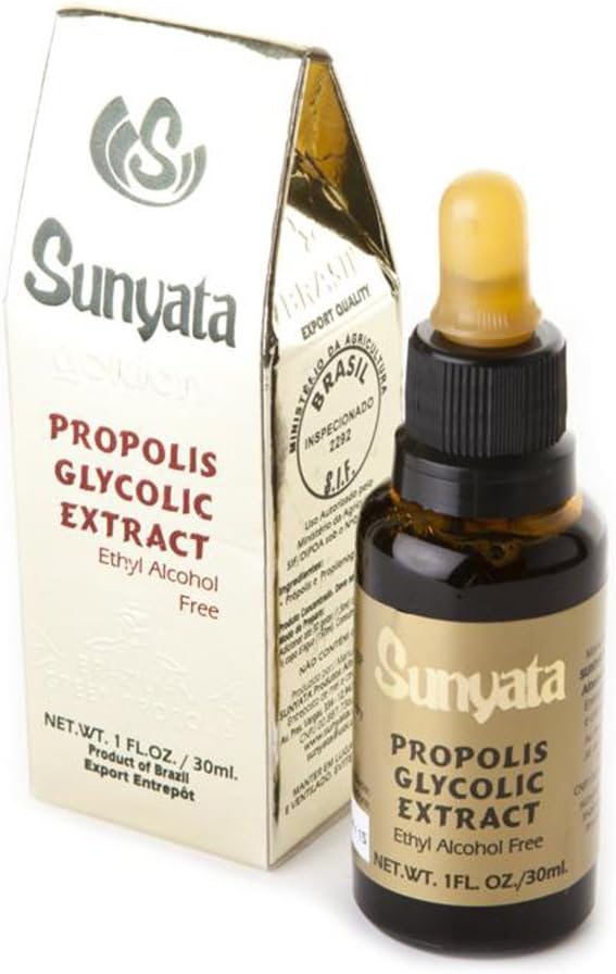 Brazilian Brazilian Green Bee Propolis Liquid Extract Sunyata No Alcohol 30ML(1 Pack)
