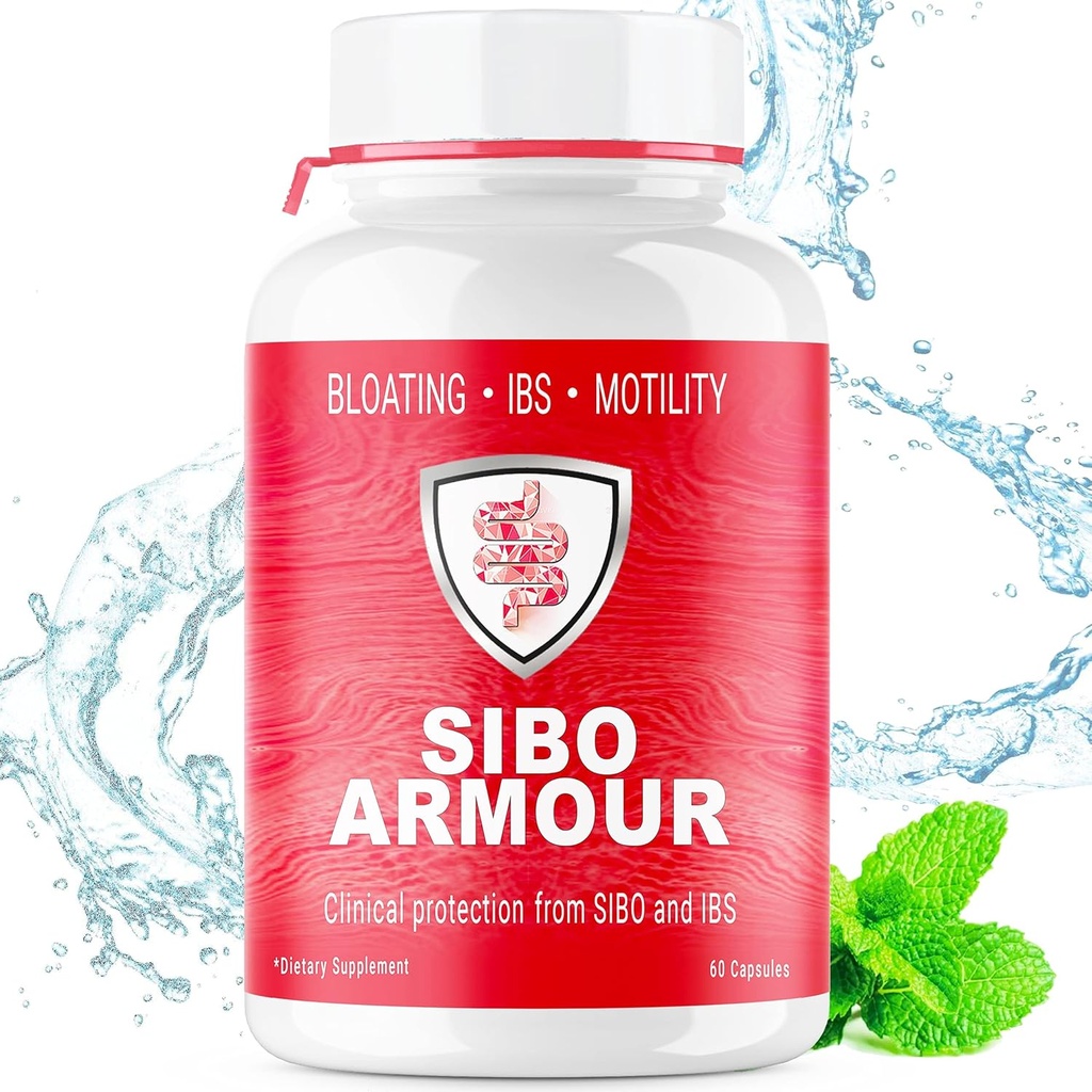 SIBO | IBS Relief (Clinical Grade Treatment) Bloating, Diarrhea, Leaky Gut, Gas | Gecikmiş Yayın Peppermint | Tamamlandı Bowel Sendromu & Small Intestine Bakteri Overgrowth