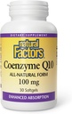 Factors Natural Coenzyme Q10 - Implementació d' antioxint suplementaris Implementació de la producció de l'Energia cel·lular - La millor funció d' Aids Saluty Cor - 100 mg, 60 Softgels (60 Servings)