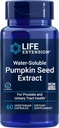 Life Extension Water-Soluble Pumpkin Seed Extract, promove Prostate & Urinary Tract Health, Bladder Health Support, Homes, Mulleres, Gluten-Free, Non-GMO, Vegetarian, 60 cápsulas