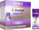Aurora Nutrascience Ultra Liposomal C-Buster Imune System Support,维生素C,维生素D,锌,长老莓,Perargonium,维生素K & Ginseng,30 Packets,10 ML