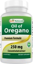Best Naturals Oregano Oil 250 Mg Softgels, 120Count