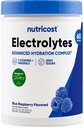 Nutricost Electrolyte Komplek Toz (60 Hizmet, Blue Raspberry) - Hydration Supplement Drink Mix with Vitamins and Minerals