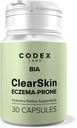 Codex Labs BIA Eczema Probbiotic  2001- 30 Capules  Perifèrics Synbiotic for Eczema-Prone-Prone- Slindical Tests Probiotics & Prebiotics Bluebery, 30 Gutkin Barer i Imgune support 30Dayy