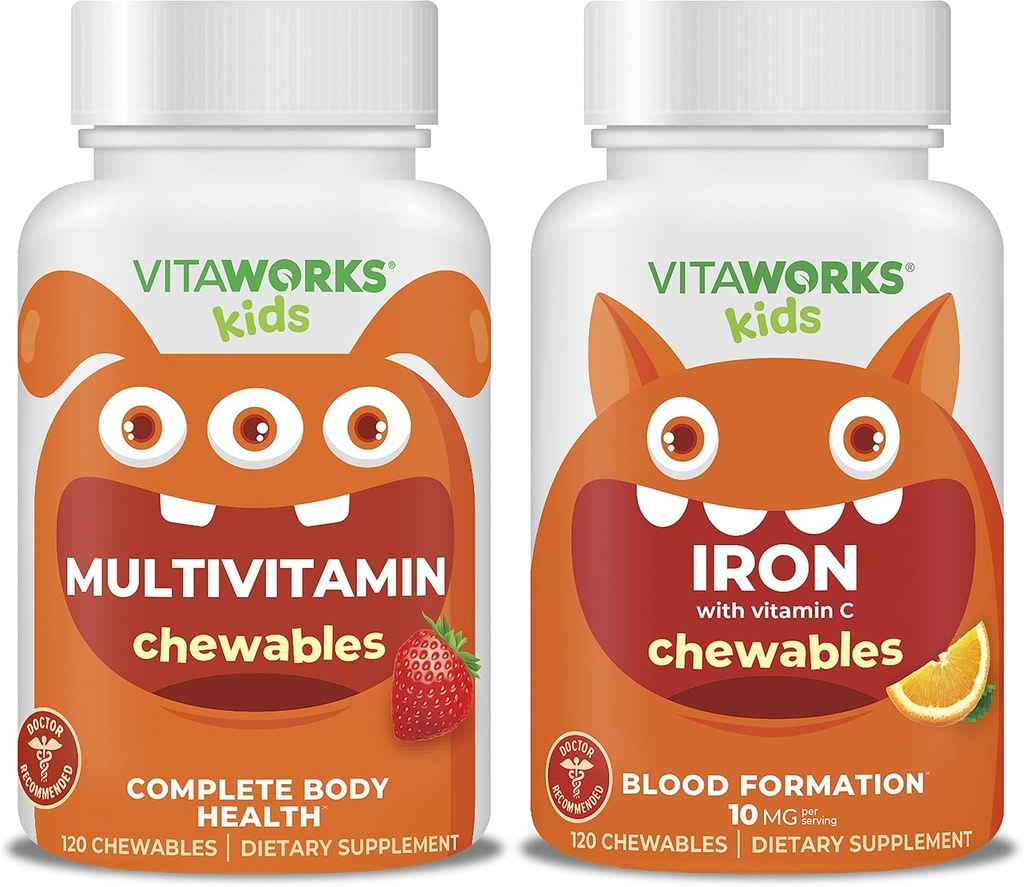 Nois Multivitamin Chewables + Iron 10mmg +tamina C Chewables Paquet de paquets