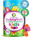 Nutracelle NuTRAMIN Bez cukura, bez alergēna 100% Vegan Gummy Multivitamīni bērniem - Great Tasting Dabas Gummies Jūsu bērniem būs mīlestība - 90 Count Pudele