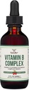 Double Wood Supplements Liquid Vitamin B Complex - 2 Month Supply - Max Absorption - B3, B6, B7 (Biotin), B9, и Vitamin B12 - Cherry Flavor - 2 FL OZ