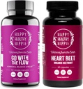 Happie Happie Happie Friginal Go with The Flow Hollow Horemone Supplement (60 ct) & Organic Batroth Cults (60ct)