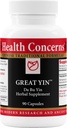 건강 Concerns Great Yin - Menopause Relief Supplement - 핫 플래시 지원 - 나이트 스웨터 & 부족 열 - 여성 건강 및 호르몬 균형을위한 전통 중국 초본 공식 - 90 캡슐