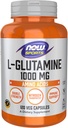 NOW Foods Sports Nutrition, L-Glutamina, Double Strength 1000 mg, Amino Acid, 120 Veg Cápsulas