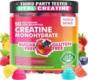 novomins Creatine Monohydrate Gummies 5000mg for Men & Women, Chewables Creatine Monohydrate for Muscle Strength, Muscle Builder, Energy Boost, Pre-Workout Supplement(120 Count)