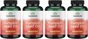 Swanson Pumpkin Seed Oil - EFAs de alta biodisponibilidade - (100 cápsulas Softgel, 1000mg cada) 4 Pack