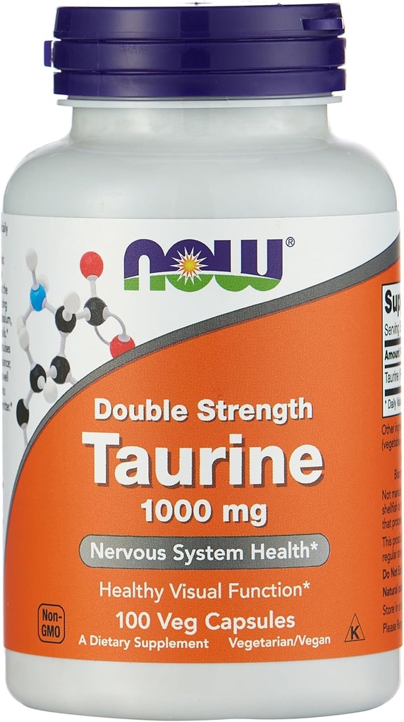 JETZT Lebensmittel von jetzt Doppelstärke Taurine Nervous System Gesundheit 1000mg 100 Kapsel