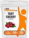 BulkSupplements.com Tart Cherry Powder - Fruit Powder, Tart Cherry Supplements - Antioxidant Zdroj, Gluten Free & No Added Sugar, 2g per Serving, 500g (1,1 lbs) (Pack of 1)
