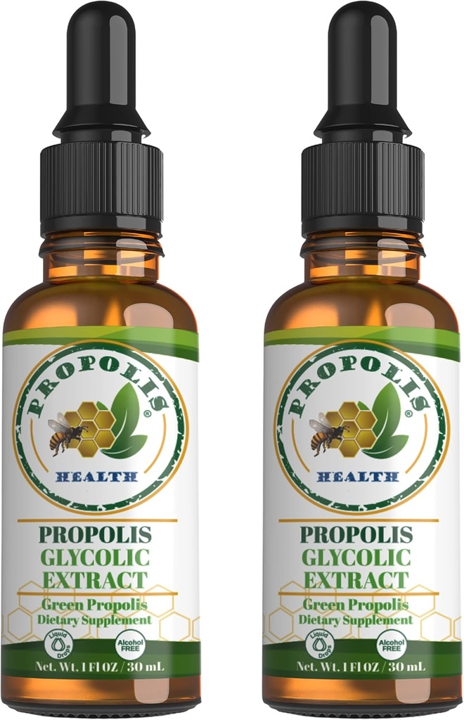 Green Propolis Extract Liquid - Brazílska včela Propolis - bezalkoholová imunita doplnok - 60-Deň dodávky - Prírodná imunita Shots