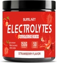 Elektrolitoak Hautsik ez Azukrerik ez azenariorik, Keto Daily Electrolyte Drink Mix, Potasio eta Gatz Hidratatzeko Hauts Elektrolitoak Zero Calorie Sugar Free Electrolyte Powder, Strawberry 50 zerbitzatu