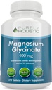 Magnesium Glycinate 400mg - 270 Magnesium Tablet Magnesium (bukan Capsules) - 400 mg Elemental Magnesium - Sangat Bioavailable - Vegan dan Vegetarian - untuk Improved Sleep, Stress Relief & Cramp Pertahanan