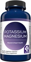 MD. Life Potassium Supplément de magnésium - 120 Capsules - Supplément de potassium de magnésium - Complexe d'absorption élevée - Soutien Santé vasculaire & Crampe des jambes