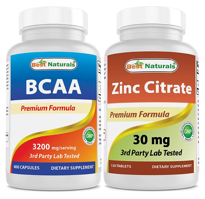 Best Naturals BCAA 3200mg & Zinc Citrate 30 mg
