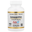 California Gold Nutrition Astaxanthin, Antioxidant Carotenoid, AstaLif Pure Icelandic Biologically Active 99% Isomer, 12 mg, 120 Veggie Softgels