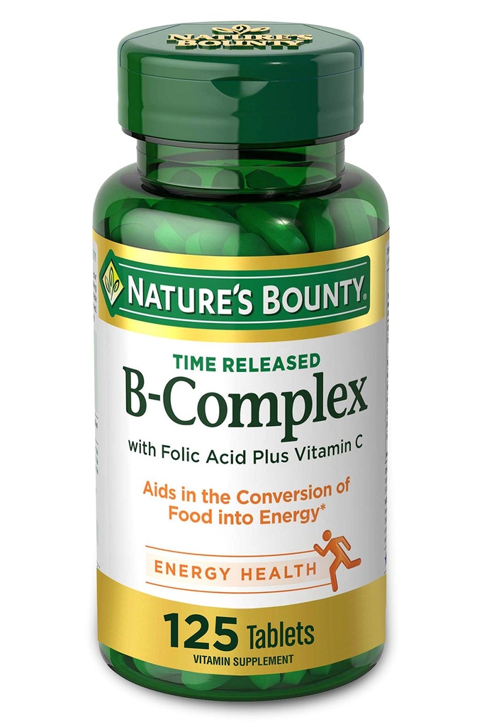 NBTY VitB Cmpx w/Vit C TR 24x125 TAB US