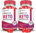 合理实验室(2 Pack Keto Drops Keto ACV Gummys高级公式1000MG) 与石榴蜜蜂汁粉 B12 Vegan Non GMO 120 Gummys配制