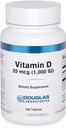 Douglas Laboratories Vitamin D 25 mcg (1,000 IU) - D3 Vitamin - For Immune Support, Bone Health & Tooth Health* - D Vitamin as Cholecalciferol - 100 Tablets