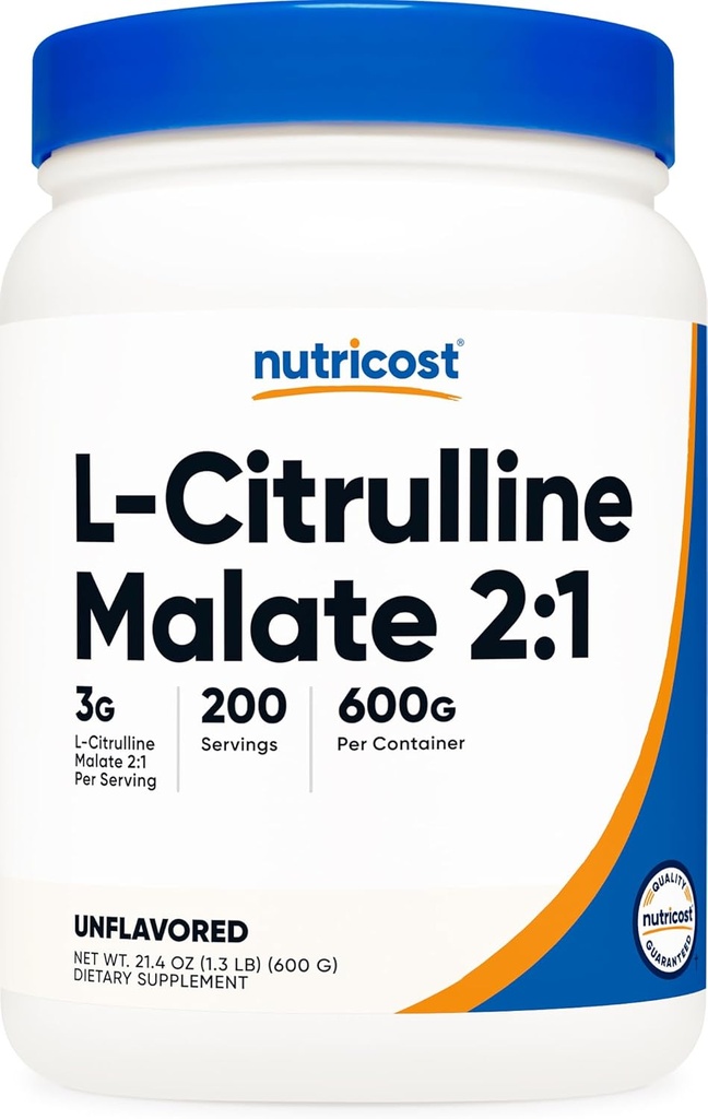 Nutricost L-Citrulline Malaat (2:1) Poeder (600 Gram)