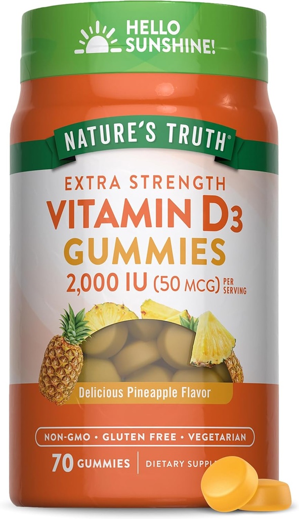 De waarheid van de natuur Vitamine D3 Gummies 