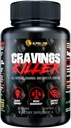 Alpha Lion Cravings Killer Supplement with Saffron Extract & Garcinia Cambogia Extract for Metabolizmus & Diet Support, Helps Control Hunger & More (50 kapsúl)