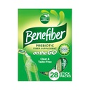 Benefiber On The Go Prebiotic Fiber Supplement Powder for Digestive Health, Daily Fiber Powder, Unflavored Powder Stick Packs - 28 Sticks (3.92 Ounces)