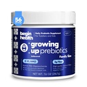 Begin Health Growing Up® Prebiotics for Kids | Daily Prebiotic Fiber Supplement with 2'-FL HMO | Supports Regularity & Gut Health | Unflavored Powder | Ages 1+ | 56 Servings