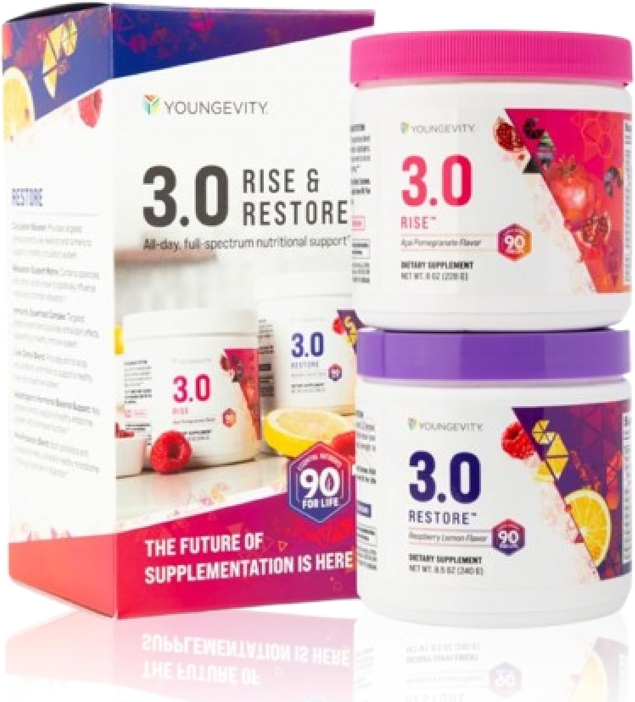 Youngevity Beyond Tangy Tangerine 3.0 pieaugt un atjaunot        ) Dual-System Papildinājums diena un nakts ] Dabas enerģija, kognitīvās Imūnās un gremošanas atbalsts  ) Acai granātābols & aveņu citrons