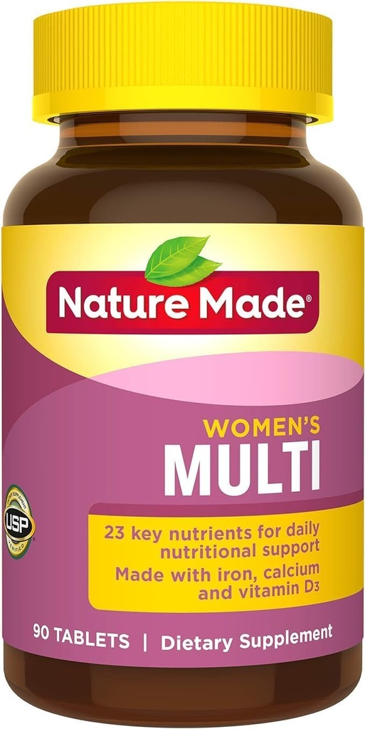 Taulas multivitamins de la natura, 90 delictes per al Daily Nutricional suport de les dones (Packling May Vary)