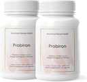 Nuched Natural Health ProbIron - Women 's Probiotic + Iron Suplement Boosted with Vitamin C and Copper - Vegan Formula for Energy and Digetical Wellness - 60 Capsules