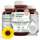 Natural Nutra Sunflower Lecithin 2000 mg Supplement, Supports Breastfeeding Moms with Plugged Milk Duct Relief, Liver & Brain Health Booster, Soy Free, Non-GMO, Gluten-Free, 120 Softgel