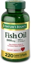 Nature 's Bounty Fish Oil 1000 mg Coated Softgels, 220 Počet