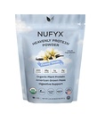 NUFYX® Family Owned Protein Powder, Organic Plant-Based, Made with 100% USA Grown Peas, 18g Protein for 100 Calories, Only 6 Ingredients, Digestive Support (Creamy Vanilla, 40 Scoops)