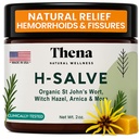 Intense Hemorrhoid Treatment Natural Hemorrhoid Relief Cream, Max Strength Herbal Anal Fissure Relief Ointment with Organic Witch Hazel for Postpartum Piles, Best with Thena Sitz Bath Soak Women Men