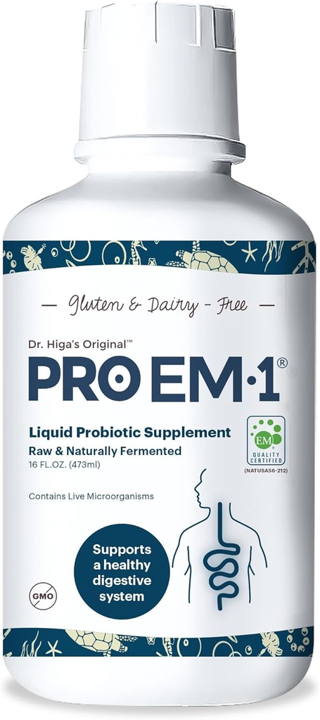 TeraGanix Organic Liquid Probiyotik (30 gün təchizatı), Gut Health Supplement, Dr. Yetişkin və Uşaq üçün Formulated, Immune funksiyasını artırır, Digestion & Nutrient Absoreksiya, 6 Mil CFU/ml (16 fl oz)