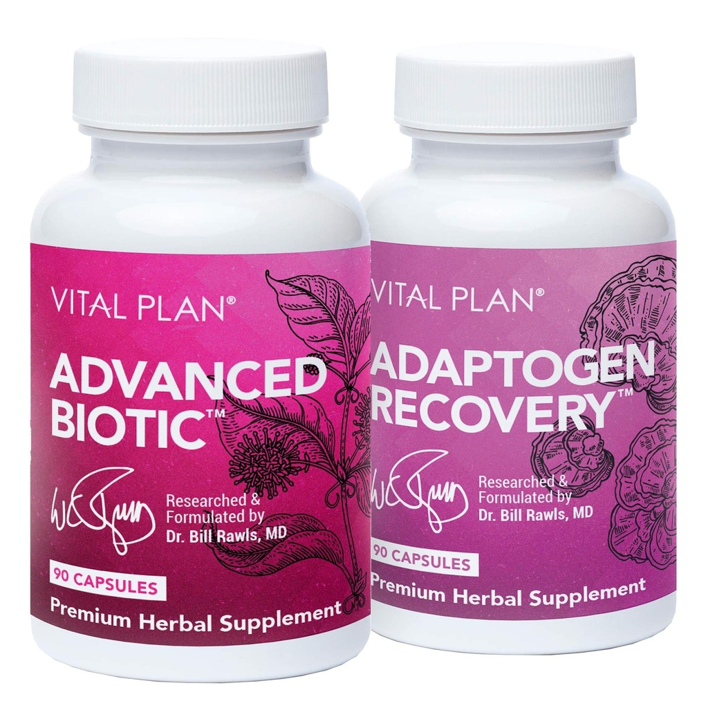 Vital Plan Immune Support Supplements by Dr. Bill Rawls – Immune Boost Bundle w/Japanese Knotweed, Cat’s Claw, Chinese Skullcap & Reishi Mushroom