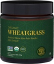 Global Healing Hvede Grass Powder Organic 180g - Nutrient- Dense, Raw Wheatgrass Juice Powder (33: 1 Uddrag) med stærke antioxidanter til immunforsvar & Energy Boost - Cold- Process, non-GMO - 6.3 Oz